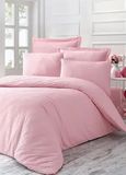 Комплект постільної білизни VICTORIA Stripe Sateen LİNE Пудра 41109_2,0 фото