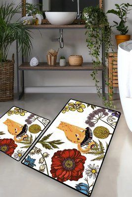 Набір килимків для ванної кімнати Chilai Home Hennaed 60*100+50*60 Chom_110024223 фото