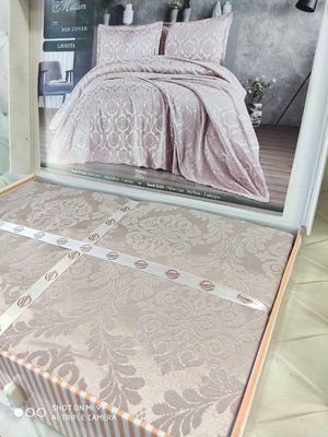 Meltem Lavanta покрывало 240х240см, с наволочками Karina Турция sul-3275 фото