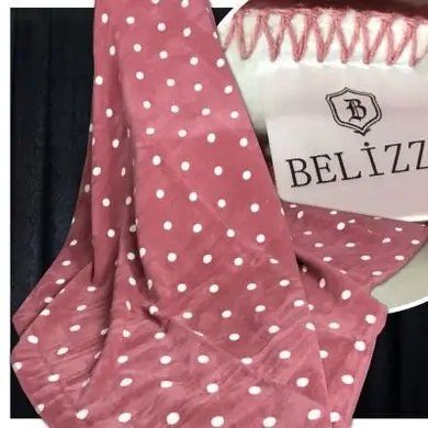 Хлопковый плед Belizza Puanli gul kurusu Sul-1239 фото