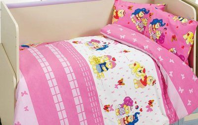 Постільна білизна для немовлят Bahar Tekstil Class Happy v2 Pembe 35х45см (2шт) 100х150 p_s_k_08007809 фото