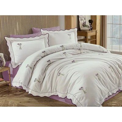 Постельное белье Maison Dor LAVENDER EMBROIDERY PINK (200x220) 481610 Mai_481610 фото