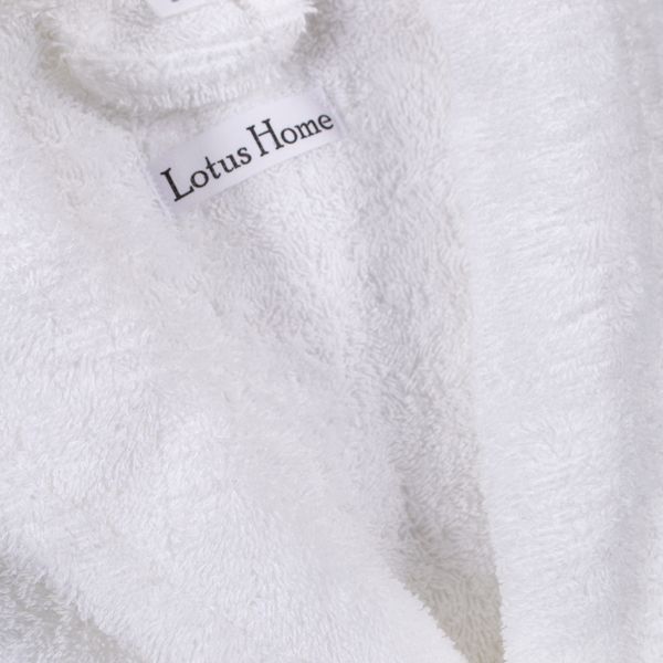 Халат махровый unisex Lotus Home - Basic Soft белый S svt-2000022339407 фото
