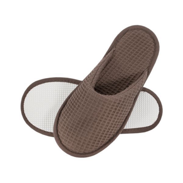 Тапочки Lotus Home - Waffle brown коричневые svt-2000022330398 фото