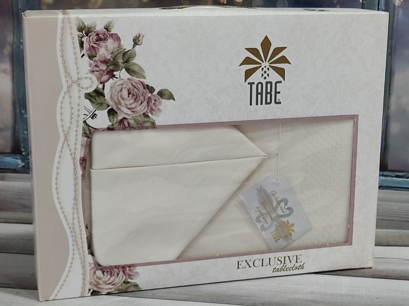 Бавовнана скатертина Tabe Honey з серветками 40х40 см sul-10568 фото