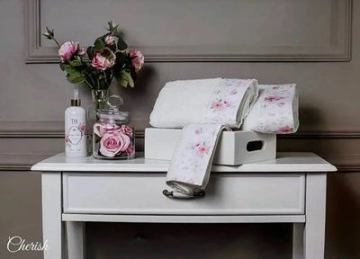 Набір рушників Tivolyo Home CHERISH BEYAZ 3 3пр (30х50+50х100+75х140) см Набір p_s_k_238880 фото