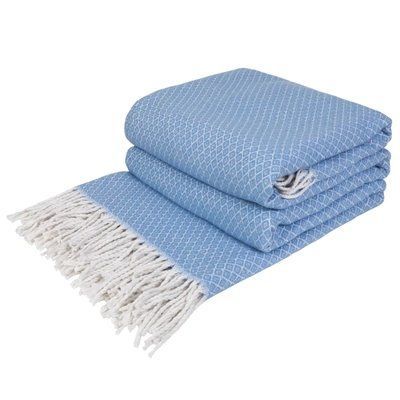 Плед хлопковый Gala голубой Love You 140 x 200 см lvy_4428 фото