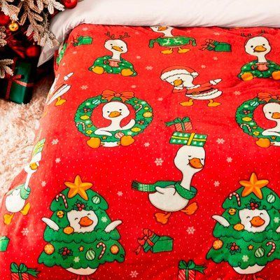 Плед флис Новогодние гусята 150x200 см Love You loveyouhome_9120 фото