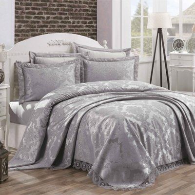 Жаккардовое покрывало с наволочками Gardines Diana Sul-3839 фото