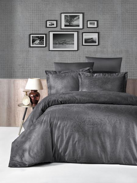 Комплект постельного белья First Choice Jacquard Satin Tecna JS-16-Tecna-F&uuml;me-Євро фото