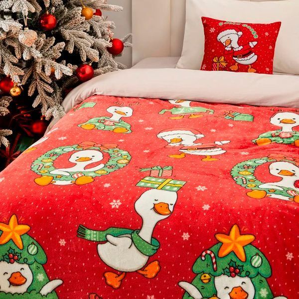 Плед флис Новогодние гусята 150x200 см Love You loveyouhome_9120 фото