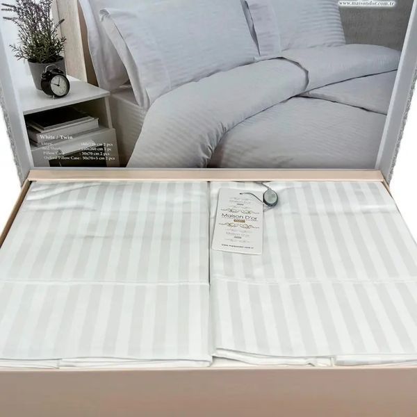 Постельное белье Maison Dor NEW RAILS WHITE (семейный) 596621 Mai_596621 фото
