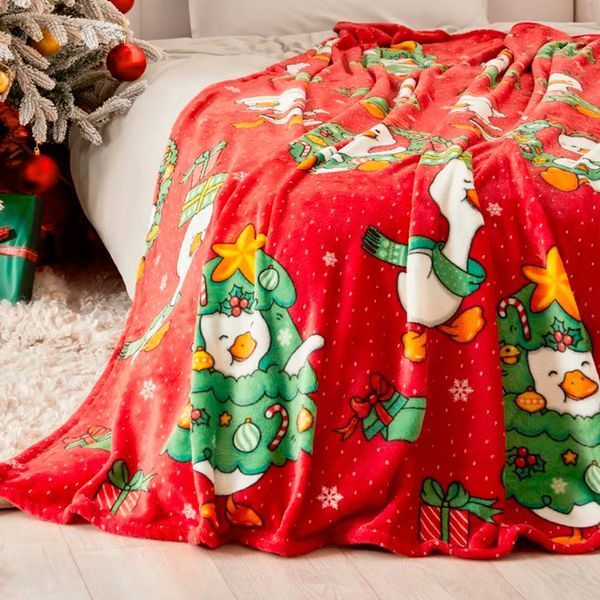 Плед флис Новогодние гусята 150x200 см Love You loveyouhome_9120 фото