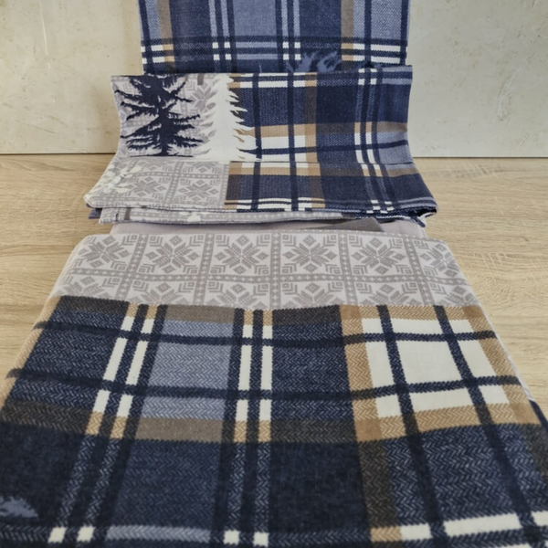 Комплект постельного белья First Choice Flannel Winter FLN-106-Winter-Grey-Євро фото