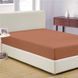 Простирадло на гумці бежево-коричневе HomeBrand 180х200 25 см loveyouhome_60131 фото 1