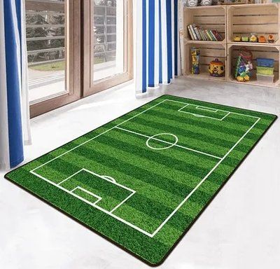 Коврик в детскую комнату безворсовый Homytex Football HT-85680 фото