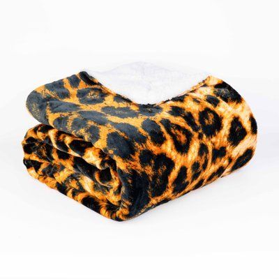 Плед флісовий Sherpa Дикий Леопард двосторонній Love You 200 x 220 см loveyouhome_ly9224 фото