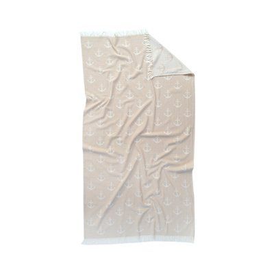 Полотенце Lotus Home Pestemal - Anchor 90x160 beige бежевый svt-2000022322225 фото