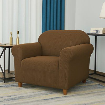 Универсальный чехол на кресло трикотаж жаккардовый Homytex HT-384866-1 фото