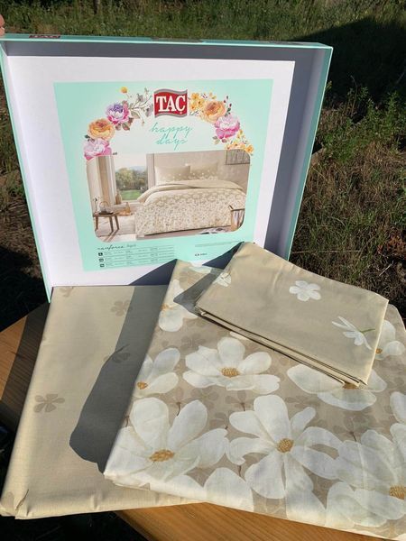 Односпальный комплект TAC April Beige Ранфорс tac_60293950 фото