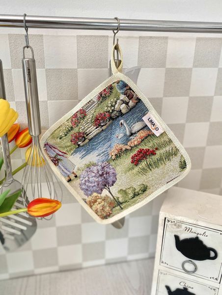 Прихватка кухонна гобеленова EDEN1185-PK20 Limaso, 20x20, Квадратна, Повсякденний, Без люрексу, 75% поліестер, 22% бавовна, 3% акрил, Гобелен lim_EDEN1185-PK фото