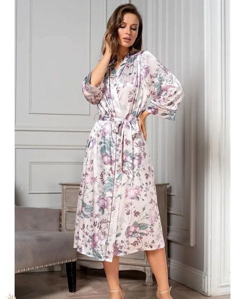 Шовковий жіночий халат Mia-Amore "Міракл" 3549 Mia-Amore_3549_L/XL фото