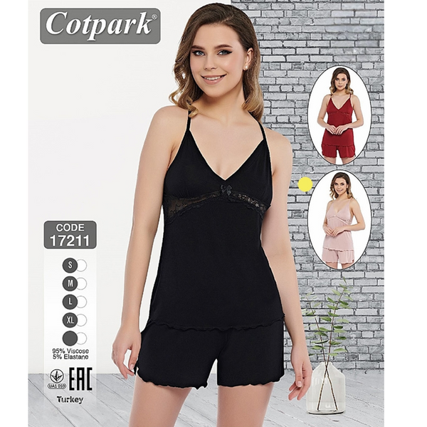 Пижама женская Cotpark 17211 Трикотаж Шорты + Майка Pigama-113-L фото