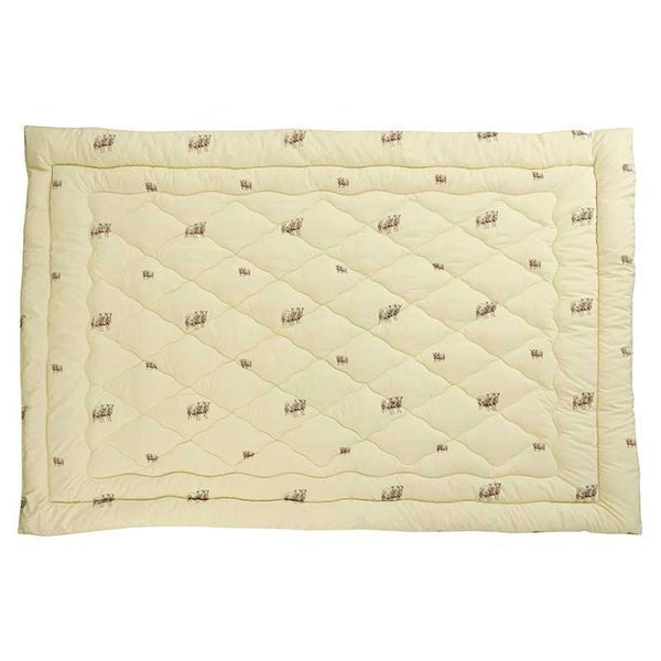 Вовняна зимова ковдра Руно Sheep в мікрофібрі 321.52ШУ_Sheep фото