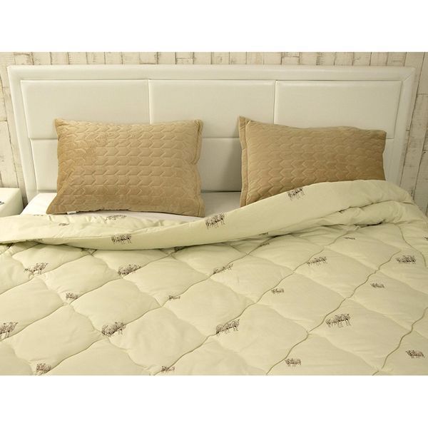 Вовняна зимова ковдра Руно Sheep в мікрофібрі 321.52ШУ_Sheep фото