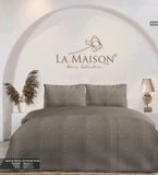 Постільна білизна варена бавовна La Maison Kortez brown Євро 200х220 см LaMaison_m020006 фото