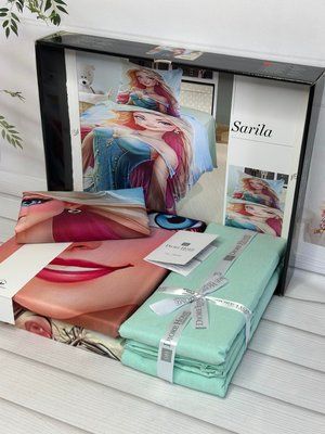Sarila полуторна постільна білизна Ранфорс Romeo home Туреччина Sul-608230 фото
