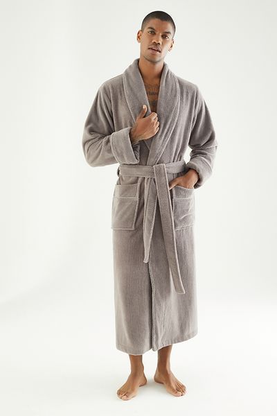 Халат чоловічий велюровий Nusa 7235 довгий Halat-M19-2xl фото