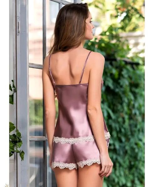 Жіноча атласна піжама із шортами "Джулія" 8732-5 Mia-Amore L Mia_8732-5_L фото