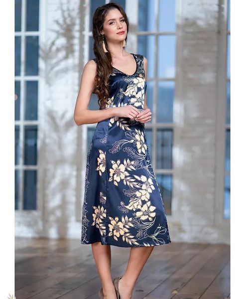 Жіноча довга комбінація "Блюмарин" 8448-1 Mia-Amore_8448-1_4XL фото