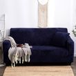 Защитный чехол на двухместный диван Велюровый Diana Textile Plush Velvet 145-185 см, Синий, 145x185 см