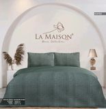 Постільна білизна варена бавовна La Maison Kortez green Євро 200х220 см LaMaison_m020007 фото