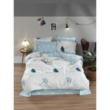 Постельное белье Lotus Home Perfect Ranforce - Tenderness ментоловый, евро Двуспальные luli2270311-svt фото
