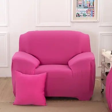 Чохол для крісла еластичний Homytex Рожевий 6-12194 фото