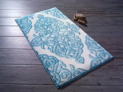 Килимок у ванну кімнату Confetti Emboss Turkuaz 57*100 Conf_110083546 фото