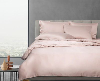 Комплект постільної білизни LUXURY LINENS Cecilia Tencel SAND SHELL 100% тенсел Двоспальні luli2300092 фото