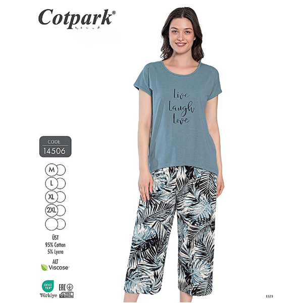 Піжама жіноча Cotpark Tropic Бавовна Pigama-133-XL фото