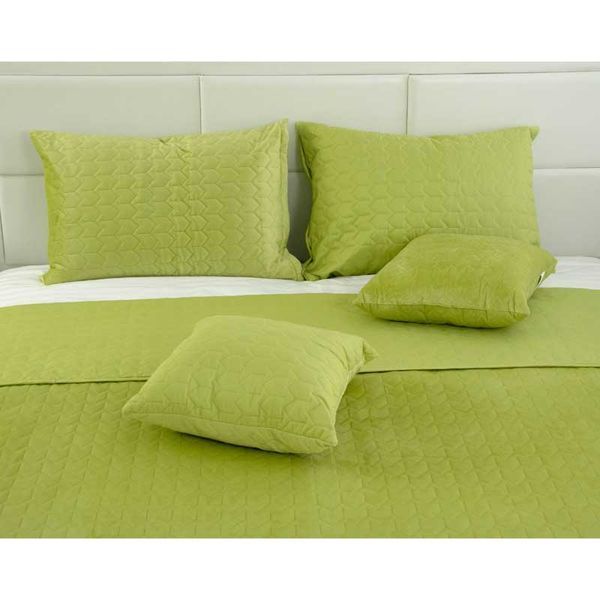 Двостороння декоративна подушка &ldquo;Velour&rdquo; Green banana 40х40 см 311.55_Green banana фото