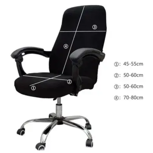 Чехол на компьютерное офисное кресло велюровый Homytex HT-256046 фото