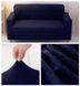 Защитный чехол на двухместный диван Diana Textile Plush Velvet 145-185 см al2045-2-seater-145-185-Navy-blue фото 6