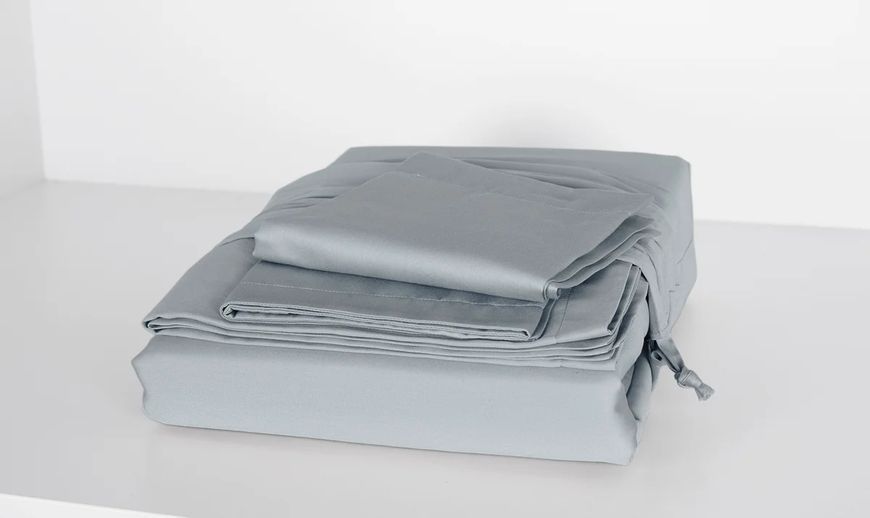 Комплект постельного белья LUXURY LINENS Basic Line холодно-серая Двуспальные luli300361LL фото