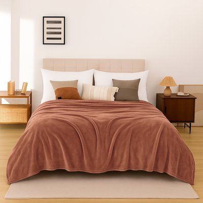 Плед флисовый бежевый Love You 150x200 см loveyouhome_8196 фото