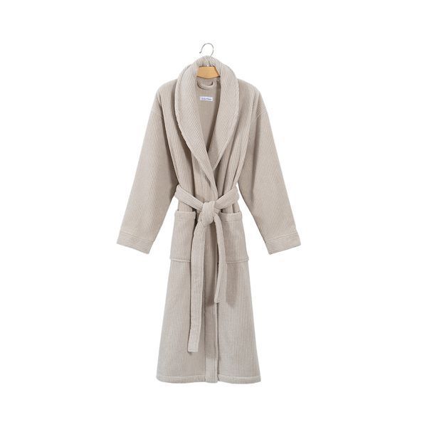 Халат unisex Lotus Home - Bold New Microcotton beige махровий L svt-2000022347938 фото