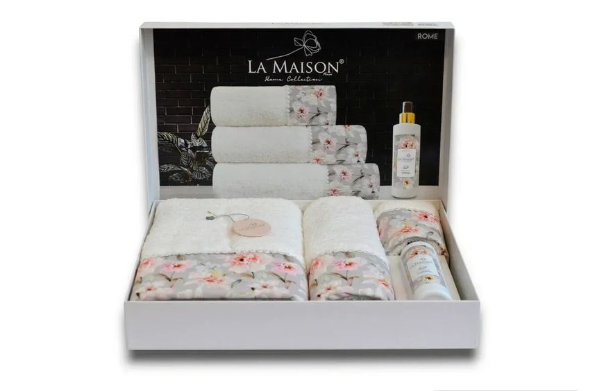 Набор полотенец с ароматом La Maison Rome (3шт) 3пр (30х50+50х90+70х140) см Набор LaMaison_30270.1 фото