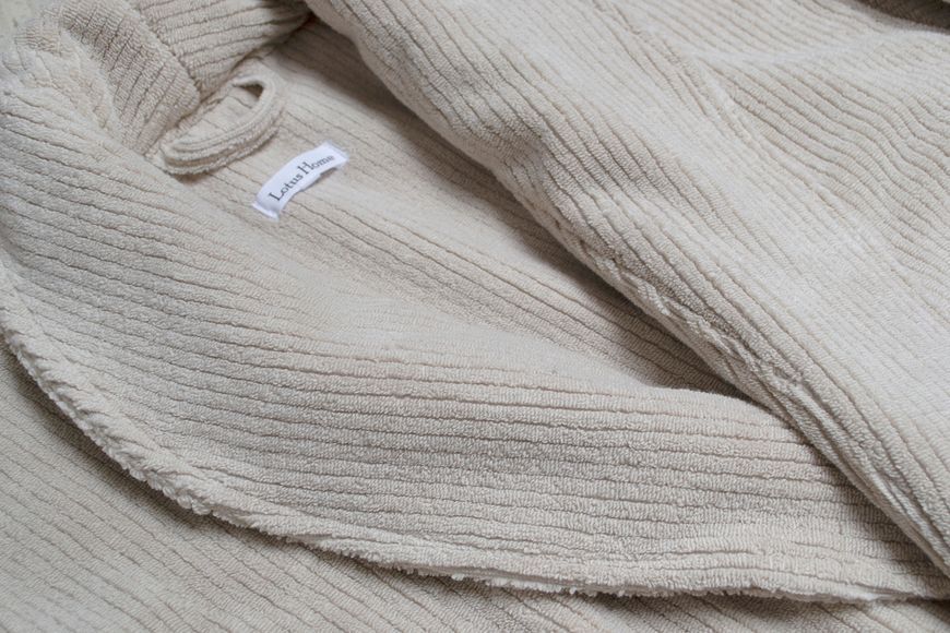 Халат unisex Lotus Home - Bold New Microcotton beige махровий L svt-2000022347938 фото