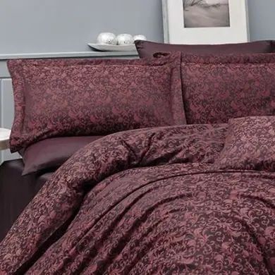 Постільна білизна сатин-жаккард NAZENIN Serena red SulNSJ-2300150 фото